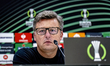 Legia Warschau trainer Kosta Runjaic during te press conference after the match , during t...
