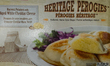 EDMONTON, CANADA - OCTOBER 3, 2023:Display of popular in Canada Perogies (Polish: Pierogi...