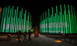 Visitors walk in front of the Saudi Arabian pavilion at International Horticultural Expo 2...