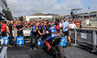 Fabio Quartararo of France and Monster Energy Yamaha MotoGP at parc ferme after his race w...