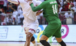 MARZO Frankis (#10) of Qatar and ABDULLAH ALI Alhammad (#14) of Saudi Arabia during the Pr...