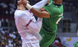 ZAKKAR Ameen (#94) of Qatar and ABBAS ALI Alsaffar (#99) of Saudi Arabia during the Prelim...