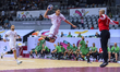 MURAD Abdulrazzag(#11) of Qatar and AMRO AHMED Mohammed (#1) of Saudi Arabia during the Pr...