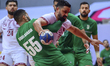 SAMI Yassine (#37) of Qatar and HAIDER MOHAMMED Alhassan (#55) of Saudi Arabia during the...