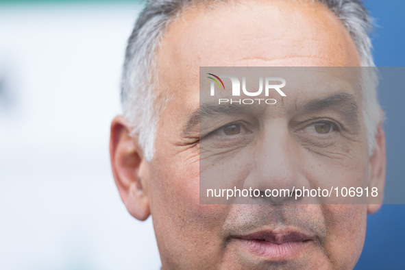James Pallotta, president of AS Roma attend the Serie A match between AS Roma and FC Juventus on May 11, 2014, at Rome's Olympic Stadium. 
