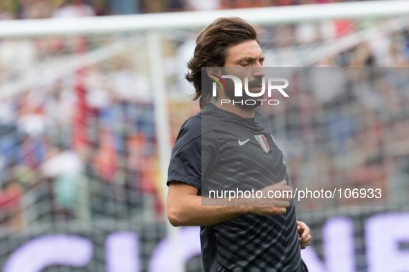 Andrea Pirlo during the Serie A match between AS Roma and FC Juventus on May 11, 2014, at Rome's Olympic Stadium. 