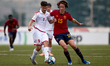TA' QALI, OCTOBER 25:Malta Under-17 national soccer team player Denzil Muscat (L) vies fo...