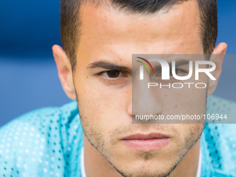 Sebastian Giovinco during the Serie A match between AS Roma and FC Juventus on May 11, 2014, at Rome's Olympic Stadium. (