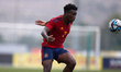 TA' QALI, OCTOBER 25:Spain Under-17 national soccer team 17	team player David Otorbi Ejed...