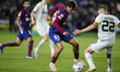 Marc Guiu Centre-Forward of Barcelona and Spain in  action during the UEFA Champions Leagu...