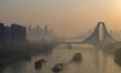 HUAI'AN, CHINA - OCTOBER 26, 2023 - Ships carrying various materials such as coal and buil...