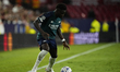 Bukayo Saka Right Winger of Arsenal and England in action during the UEFA Champions League...