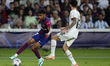Lamine Yamal right winger of Barcelona and Spain during the UEFA Champions League match be...