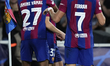 Fermin Lopez attacking midfield of Barcelona and Spain celebrates after scoring his sides...