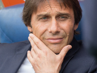 Antonio Conte, head assistant coach at Juventus during the Serie A match between AS Roma and FC Juventus on May 11, 2014, at Rome's Olympic...
