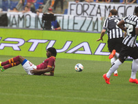 Gervinho of Rome (L) during the Serie A match between AS Roma and FC Juventus on May 11, 2014, at Rome's Olympic Stadium. (