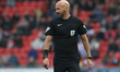 Referee Darren Drysdale during the Sky Bet League 2 match between Doncaster Rovers and Gri...