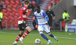 Abo Eisa of Grimsby Town during the Sky Bet League 2 match between Doncaster Rovers and Gr...