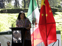 October 25, 2023, Mexico City, Mexico: Mexico's Secretary of Culture, Alejandra Frausto at the China in Los Pinos cultural festival at the L...