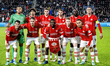 Teamphoto PSV, during the match PSV - Lens at the Philips stadium for the Champions League...