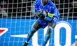 RC Lens goalkeeper Brice Samba, during the match PSV - Lens at the Philips stadium for the...