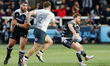 Rory Jennings of Newcastle Falcons  in action during the Gallagher Premiership match betwe...