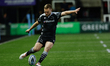 Brett Connon of Newcastle Falcons  kicks during the Gallagher Premiership match between Ne...