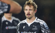Sam Stuart of Newcastle Falcons  looks on during the Gallagher Premiership match between N...