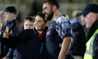 Eduardo Bello of Newcastle Falcons  has a selfie with a young supporter following the the...