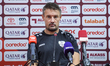 Afghanistan national team Head coach Ashley Michael Westwood attends a press conference ah...