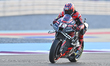 Spanish MotoGP rider Maverick Viales of Aprilia Racing  action Free Practice 1 session of...
