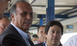 Rodrigo Vieira, State Secretary of transportation (right) and Luiz Fernando de Souza Pezão...