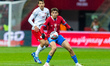 Mojmir Chytil, Jakub Kiwior  during UEFA EURO 2024 qualifier match, Poland vs Czech Republ...