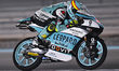 Spanish Moto3 rider Adrian Fernandez of Leopard Racing in action during Moto3 Qualifying r...