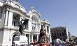 November 18, 2023, Mexico City, Mexico: The giant puppet, Little Amal walks the streets fr...