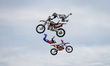 A moment of the Motolive stunt show at EICMA Milan Motorcycle Show at Rho Fieramilano on N...