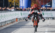 A moment of the Motolive stunt show at EICMA Milan Motorcycle Show at Rho Fieramilano on N...