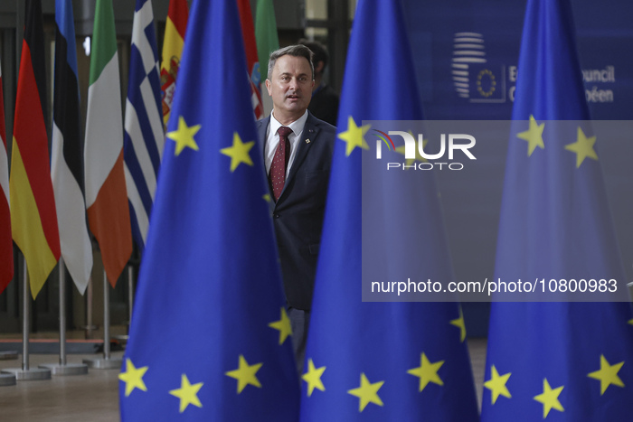 Xavier Bettel PM Of Luxembourg Arrives At The European Council Summit