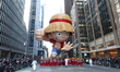 The Monkey D. Luffy balloon is heading down Sixth Avenue during the 97th Macy's Thanksgivi...
