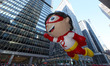 The Red Titan from Ryan's World is heading down Sixth Avenue during the 97th Macy's Thanks...