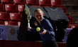 Caroline Wozniacki of Denmark is leading a children's tennis clinic ahead of the Tennisfes...