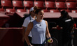 Maria Sakkari of Greece is leading a children's tennis clinic ahead of the Tennisfest GNP...