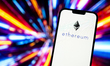 The Ethereum crypto currency logo is seen in this photo illustration on 23 November, 2023...