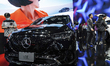 Visitors are looking at the Mercedes Benz EQE at the 40th Thailand International Motor Exp...