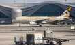 Etihad aircraft is seen at Abu Dhabi International Airport in Abu Dhabi, United Arab Emira...