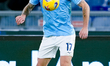 Ciro Immobile of SS Lazio controls the ball during the Coppa Italia round of sixteen match...