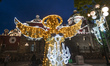 PUEBLA, MEXICO - DECEMBER 6, 2023: Captivating CHristmas decorations displayed outside th...