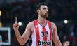 Nikola Milutinov, number 33 of Olympiacos Piraeus, is playing during the Euroleague Round...