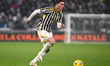Dusan Vlahovic of Juventus is playing in the Serie A football match between Juventus FC an...