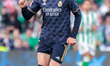 Federico Valverde of Real Madrid is running with the ball during the La Liga EA Sports mat...